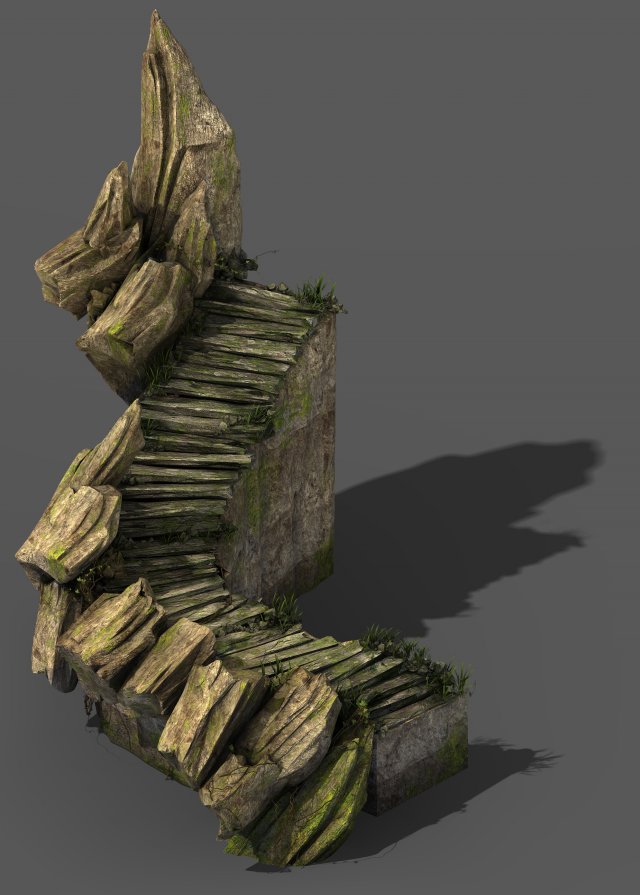 explore the mountains - rock 023 3D Модель .c4d .max .obj .3ds .fbx .stl .blend 