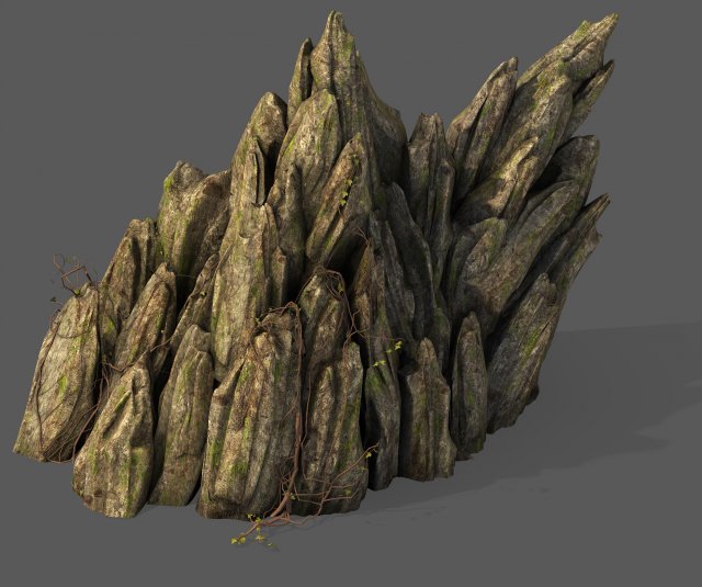 explore the mountains - rocks 024 3D 模型 .c4d .max .obj .3ds .fbx .stl .blend