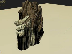 explore the mountains - rock 025 3D Model