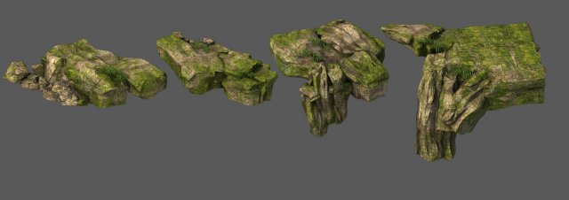 explore the mountains - rock 026 Model 3D .c4d .max .obj .3ds .fbx .stl .blend 