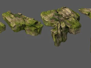 explore the mountains - rock 026 3D Model