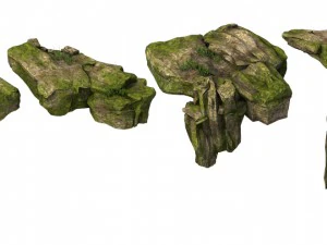 explore the mountains - rock 026 3D Model