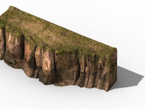 explore the mountains - cliff 01 3D Modell