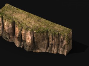 explore the mountains - cliff 01 3D Modell