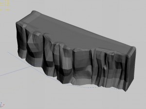explore the mountains - cliff 01 3D Modell