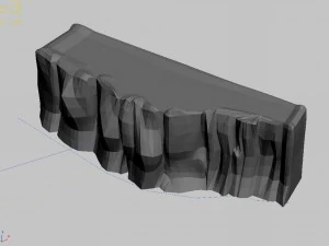 explorar las monta&ntilde;as - acantilado 01 Modelo 3D