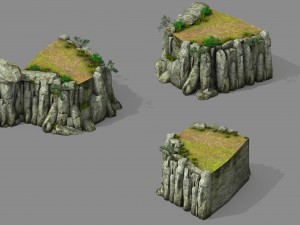 explore the mountains - the cliff 02 3D Model