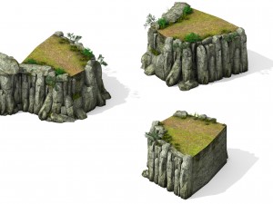 explore the mountains - the cliff 02 Modelo 3D
