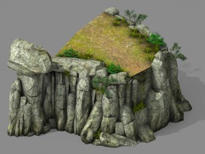 explore the mountains - the cliff 02 Modelo 3D