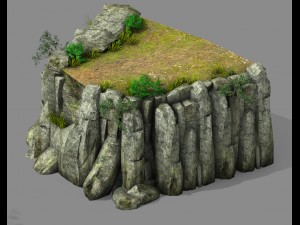explore the mountains - the cliff 02 Modelo 3D