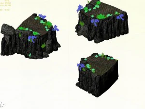 explore the mountains - the cliff 02 3D Model