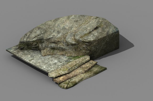 explore the mountains - stone ladder 01 Model 3D .c4d .max .obj .3ds .fbx .stl .blend 