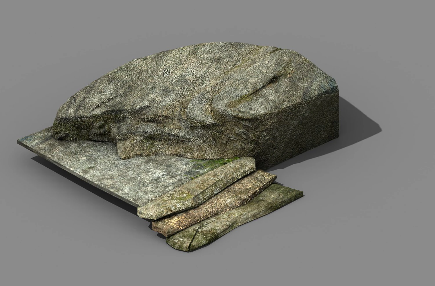 explore the mountains - stone ladder 01 3D Model .c4d .max .obj .3ds .fbx .stl .blend 