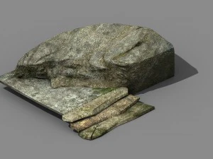 jelajahi pegunungan - tangga batu 01 Model 3D