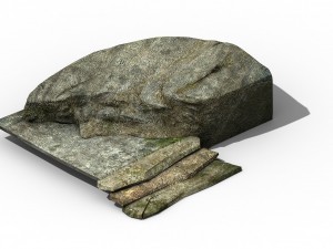 explore the mountains - stone ladder 01 Model 3D