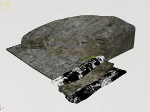 explore the mountains - stone ladder 01 Model 3D