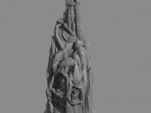 tianyin temple - rockery - buddha phase 01 3Dモデル