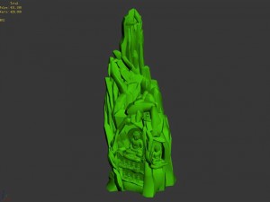 tianyin temple - rockery - buddha phase 01 3Dモデル