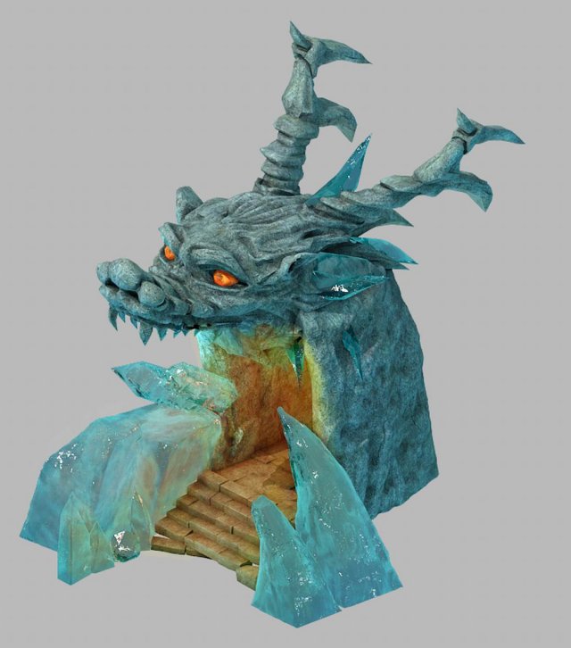 tongtianhe - ice dragon cave 01 3D Modell .c4d .max .obj .3ds .fbx .stl .blend 