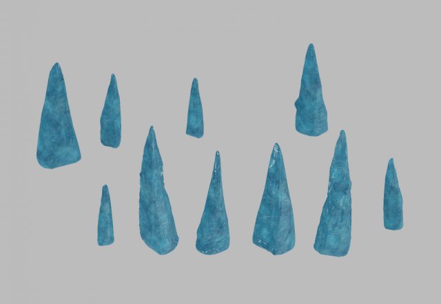 tongtianhe - ice stone 04 3D 模型 .c4d .max .obj .3ds .fbx .stl .blend 