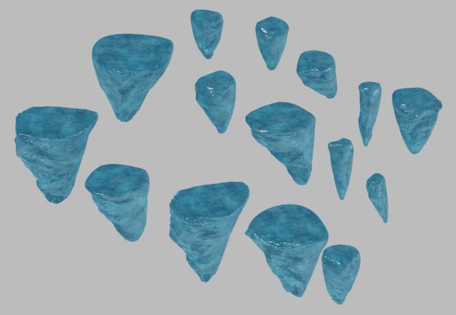 tongtianhe - ice stone 08 3D Model .c4d .max .obj .3ds .fbx .stl .blend 
