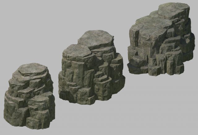 tongtianhe - quartet stone 03 3D 模型 .c4d .max .obj .3ds .fbx .stl .blend 