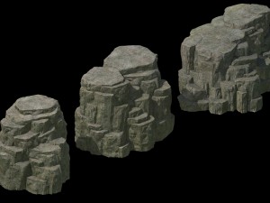 tongtianhe - quartet stone 03 3D 模型