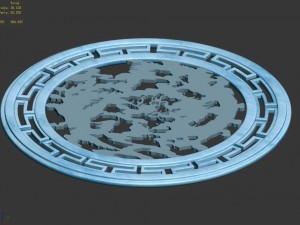 tongtianhe - snow relief 01 3D Modell