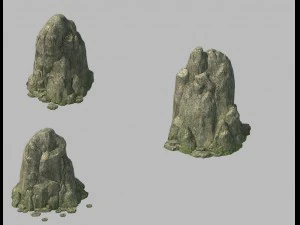 tongtianhe - rock 02 3D Modell
