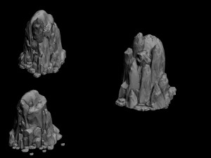 tongtianhe - rock 02 Model 3D
