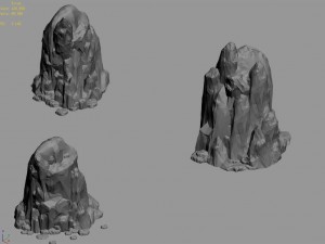 tongtianhe - rock 02 Model 3D