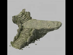 Tongtianhe - Felstreppe 01 3D Modell