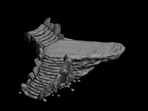 tongtianhe - rock stairs 01 3D Model