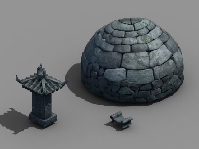 forgotten forest - graves 32 Modello 3D .c4d .max .obj .3ds .fbx .stl .blend 