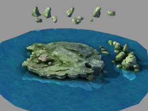 unforgettable forest - stone basin 34 3D Model