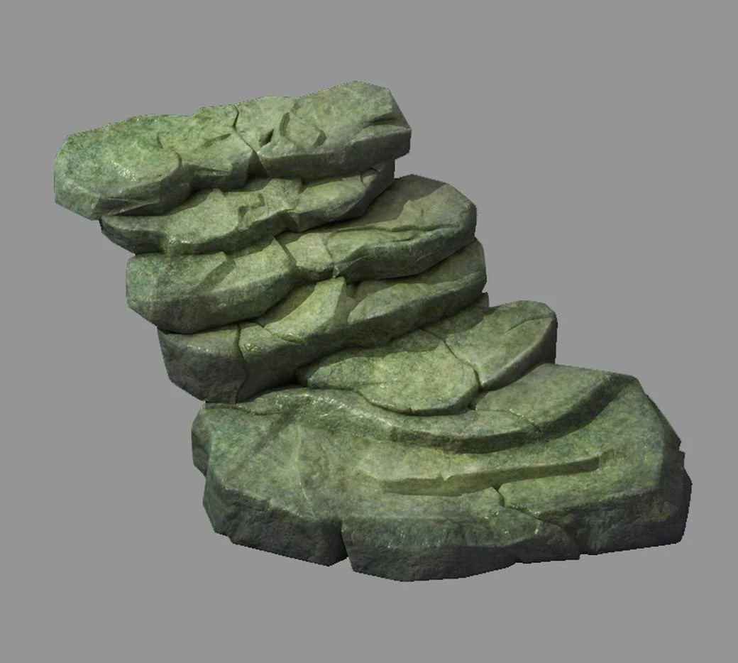 forget the forest - stone ladder 21 3D Model .c4d .max .obj .3ds .fbx .stl .blend 
