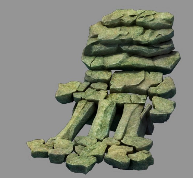 forgetful forest - stone ladder 34 Model 3D .c4d .max .obj .3ds .fbx .stl .blend 