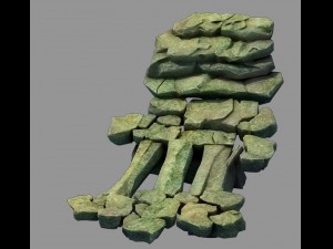 forgetful forest - stone ladder 34 3D 모델