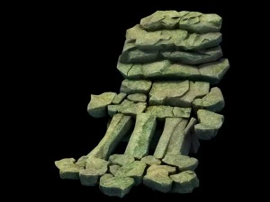 forgetful forest - stone ladder 34 3D Model