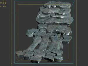 forgetful forest - stone ladder 34 3D Model