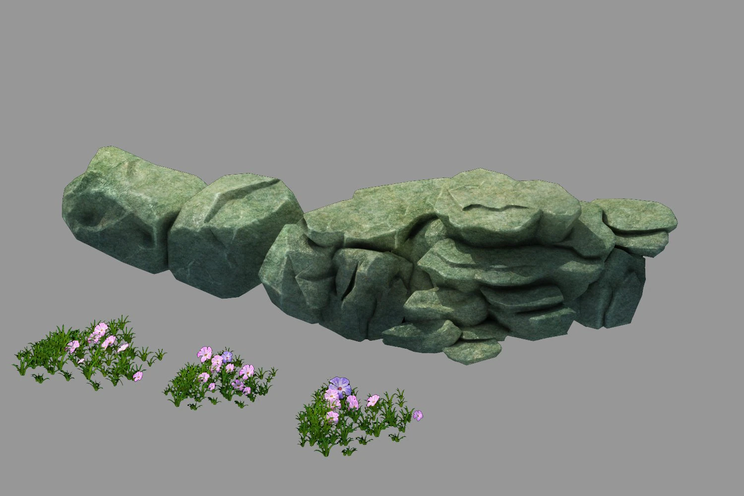 forgetful forest - stone 39 3D Model .c4d .max .obj .3ds .fbx .stl .blend 