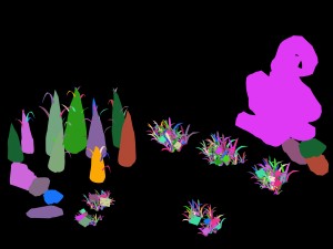 forsaken forest - plant - stone 21 3D Modell