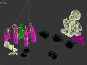 forsaken forest - plant - stone 21 3D Modell