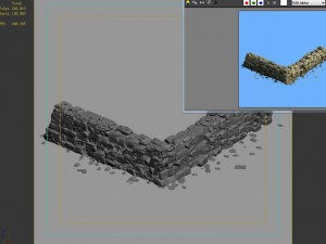 rui wall - stone wall 3D Model