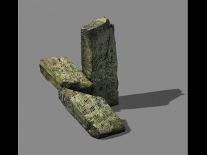 wu gorge - broken stone 01 Modèle 3D
