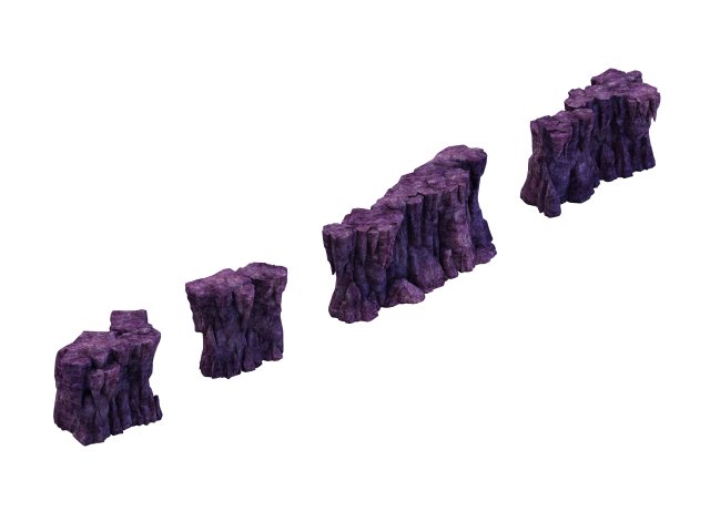 vampire main city - cliff 01 Modelo 3D .c4d .max .obj .3ds .fbx .stl .blend