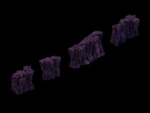 vampire main city - cliff 01 Modelo 3D