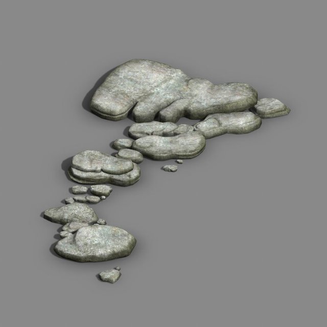 koike town - river stone 01 Modello 3D .c4d .max .obj .3ds .fbx .stl .blend 