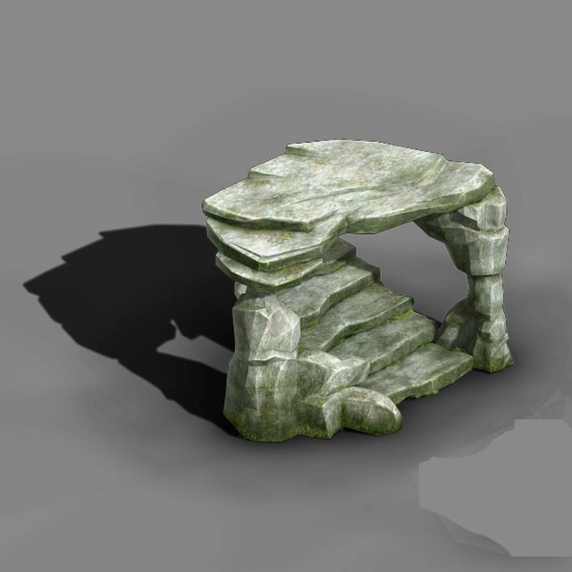 koike town - lanruo temple terrain shimen 3Dモデル .c4d .max .obj .3ds .fbx .stl .blend 