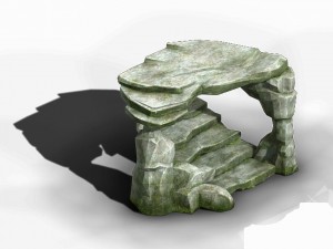koike town - lanruo temple terrain shimen 3Dモデル
